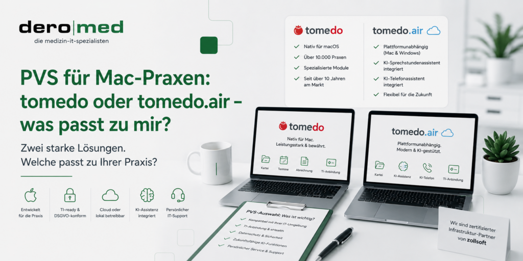 PVS für Mac-Praxen: tomedo oder tomedo.air – was passt zu mir?